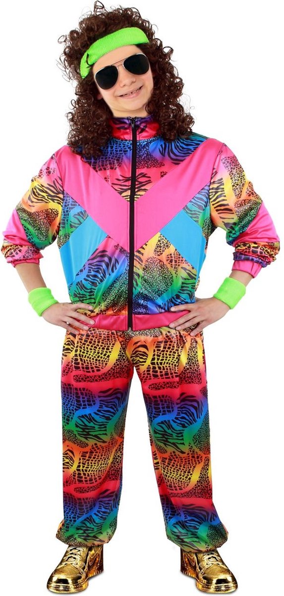 Grappig & Fout Kostuum | Fout Is Goed Jaren 80 Kind Kostuum | Maat 152 | Carnaval kostuum | Verkleedkleding